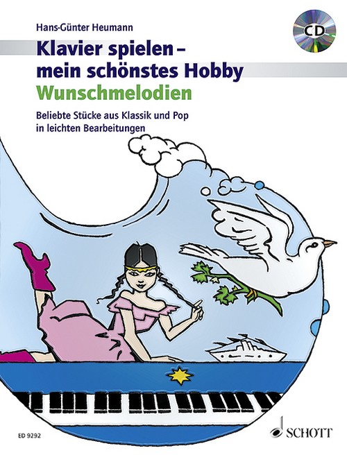 Wunschmelodien, Beliebte Stücke aus Klassik und Pop in leichten Bearbeitungen, piano, edition with CD