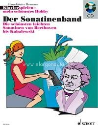 The Book of Sonatas, The nice and easy sonatas of Beethoven to Kabalevsky, piano, edition with CD. 9783795757342