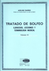 Tratado de solfeo: ejercicios, lecciones y terminología musical, vol. III