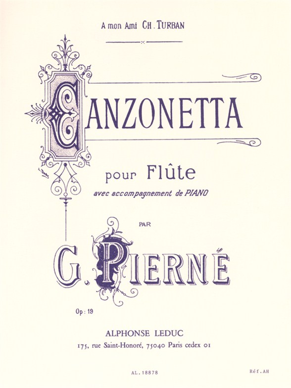 Canzonetta, flute et piano