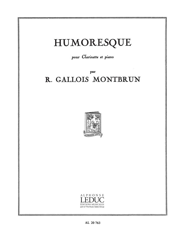 Humoresque, Clarinet and Piano