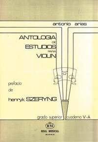 Antología de estudios para violín, vol. 5a, Grado Superior