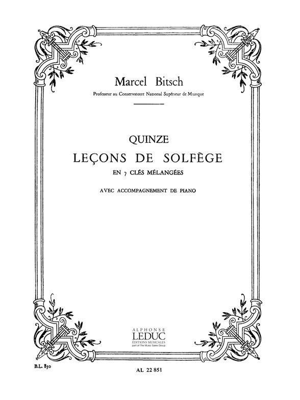 15 Lecons de solfège en 7 clés mélanges avec accompaniment