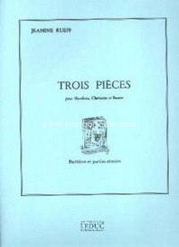 Trois Pièces pour Hautbois, Clarinette et Basson, Score and Parts