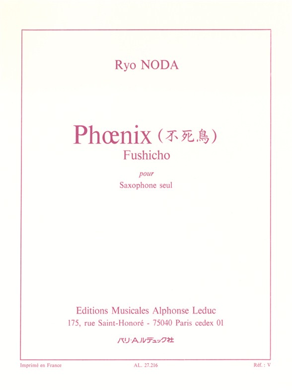 Phoenix, pour saxophone