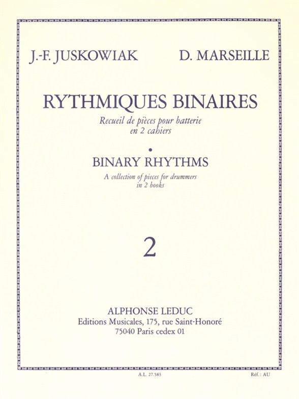 Rythmiques binaires, 2, pour battérie