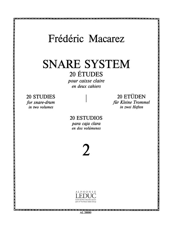 Snare System, 20 Studies for Snare Drum, vol. 2