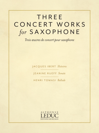 Three Concert Works, for Alto Saxophone and Piano