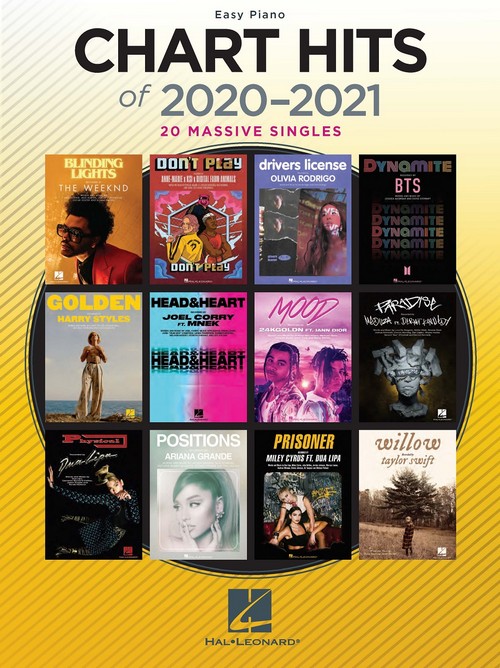 Chart Hits of 2020-2021. Easy Piano. European Edition