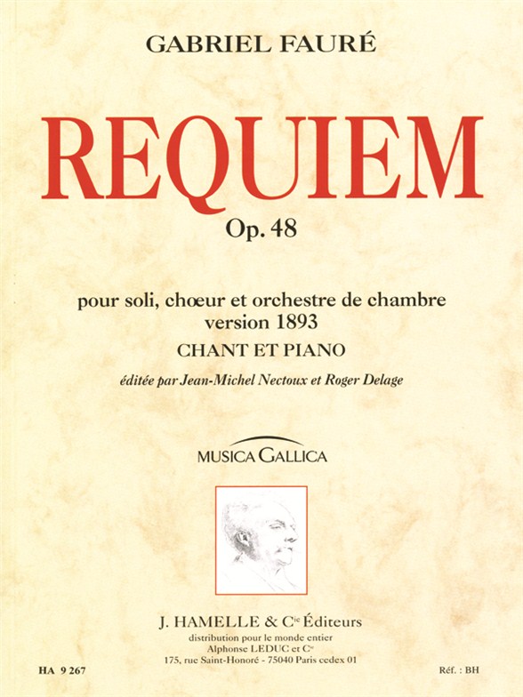 Requiem op. 48: pour soli, choeur et orchestre de chambre, version 1893, chant et piano