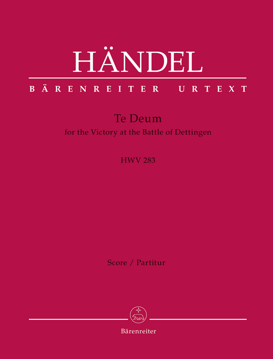 Dettinger Te Deum, HWV 283, Alto solo, Tenor solo, Bass solo, Mixed choir and Orchestra, Score. 9790006544363