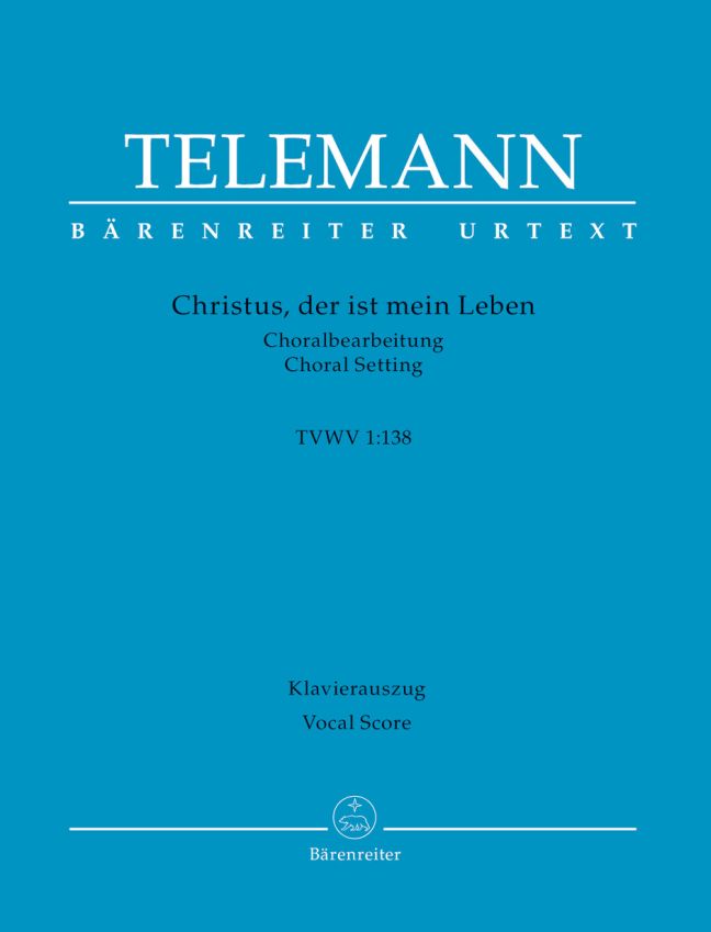 Christus, der ist mein Leben, SATB and Orchestra, Piano Reduction