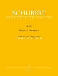 Lieder Volume 9, High Voice and Piano