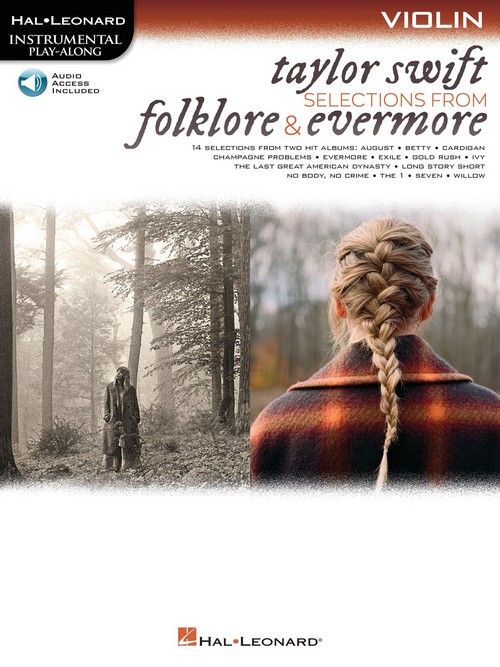 Taylor Swift - Selections from Folklore & Evermore: Violin Play-Along Book with Online Audio