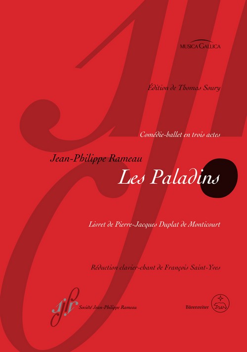 Les Paladins RCT 51: Comédie-ballet in three Acts. Vocal Score