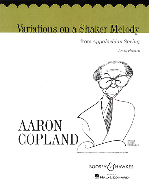 Variations on a Shaker Melody, from Appalachian Spring, for orchestra, score