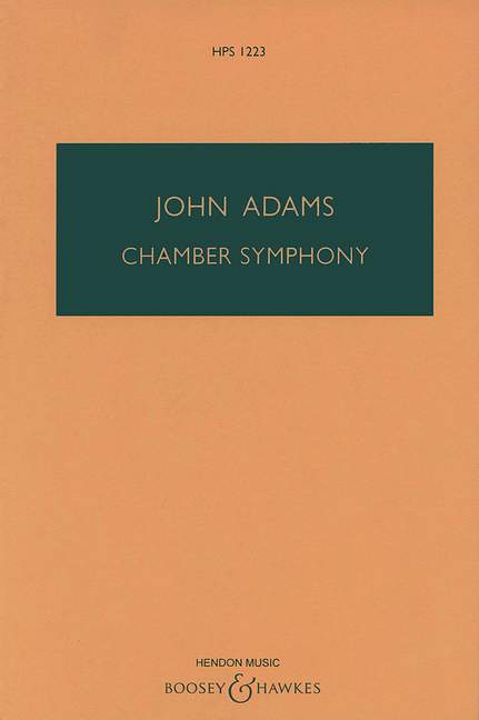 Chamber Symphony HPS 1223, for orchestra, study score