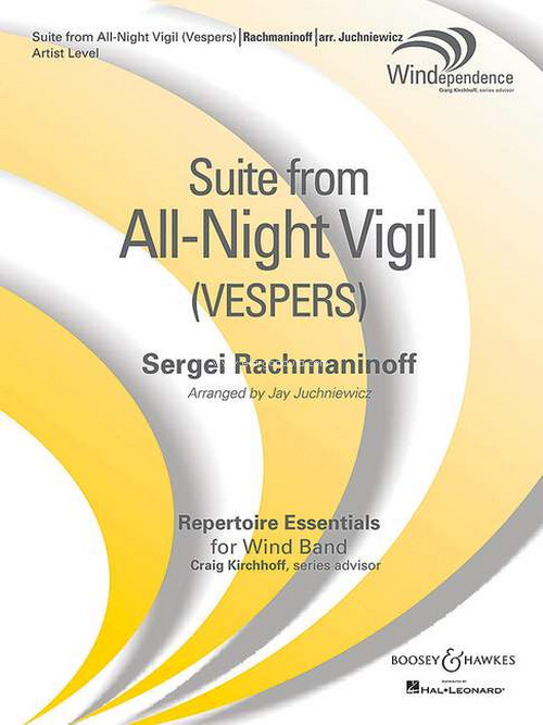 Suite from All-Night Vigil (Vespers), for wind band, score and parts