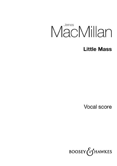 Little Mass, for children's choir and orchestra, vocal/piano score