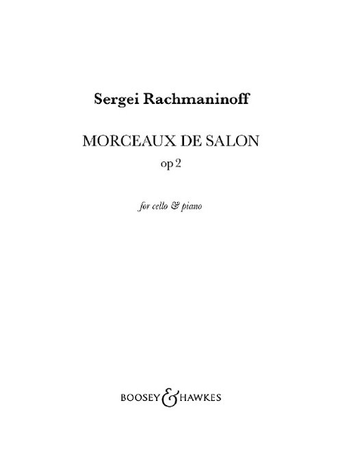 Morceaux de salon op. 2, for cello and piano