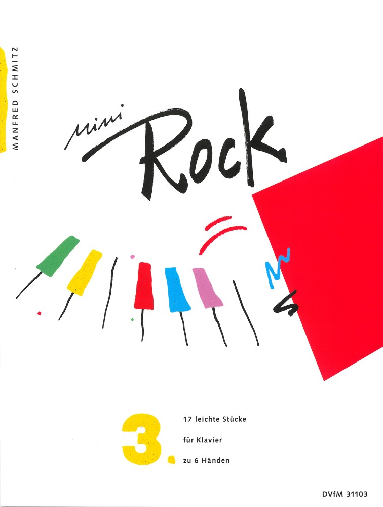 Mini Rock 3, 17 Easy Pieces for Piano for Six Hands