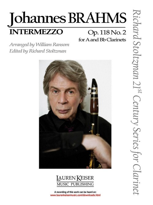 Intermezzo, Op. 118, No. 2, Clarinet