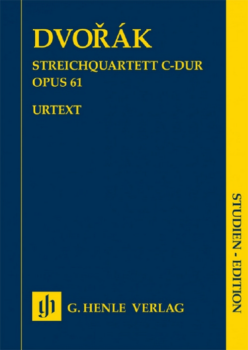 String Quartet in C major op. 61, for 2 violins, viola and cello. Study Score. 9790201873992