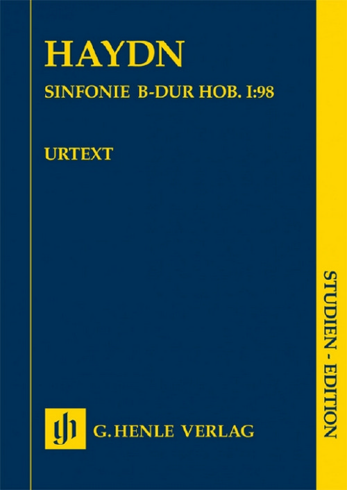 Symphony B flat major Hob. I:98. Orchestra. Study Score.