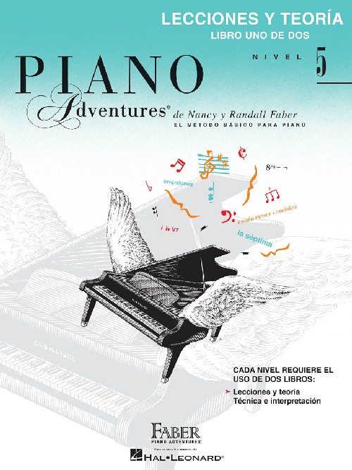 Piano Adventures, nivel 5: lecciones y teoría, libro uno de dos. 9781616776893