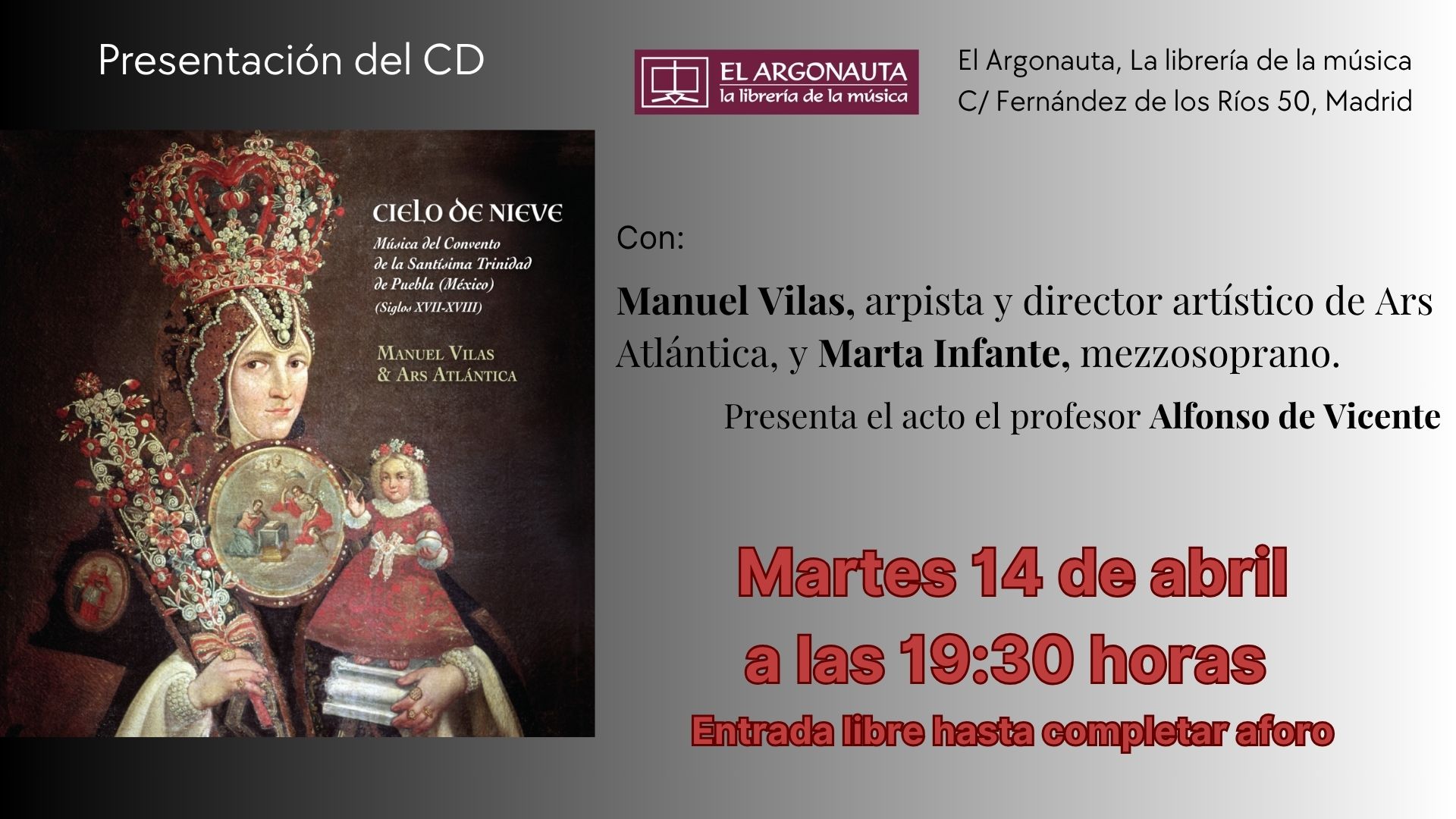 Presentación del CD 'CIelo de nieve'