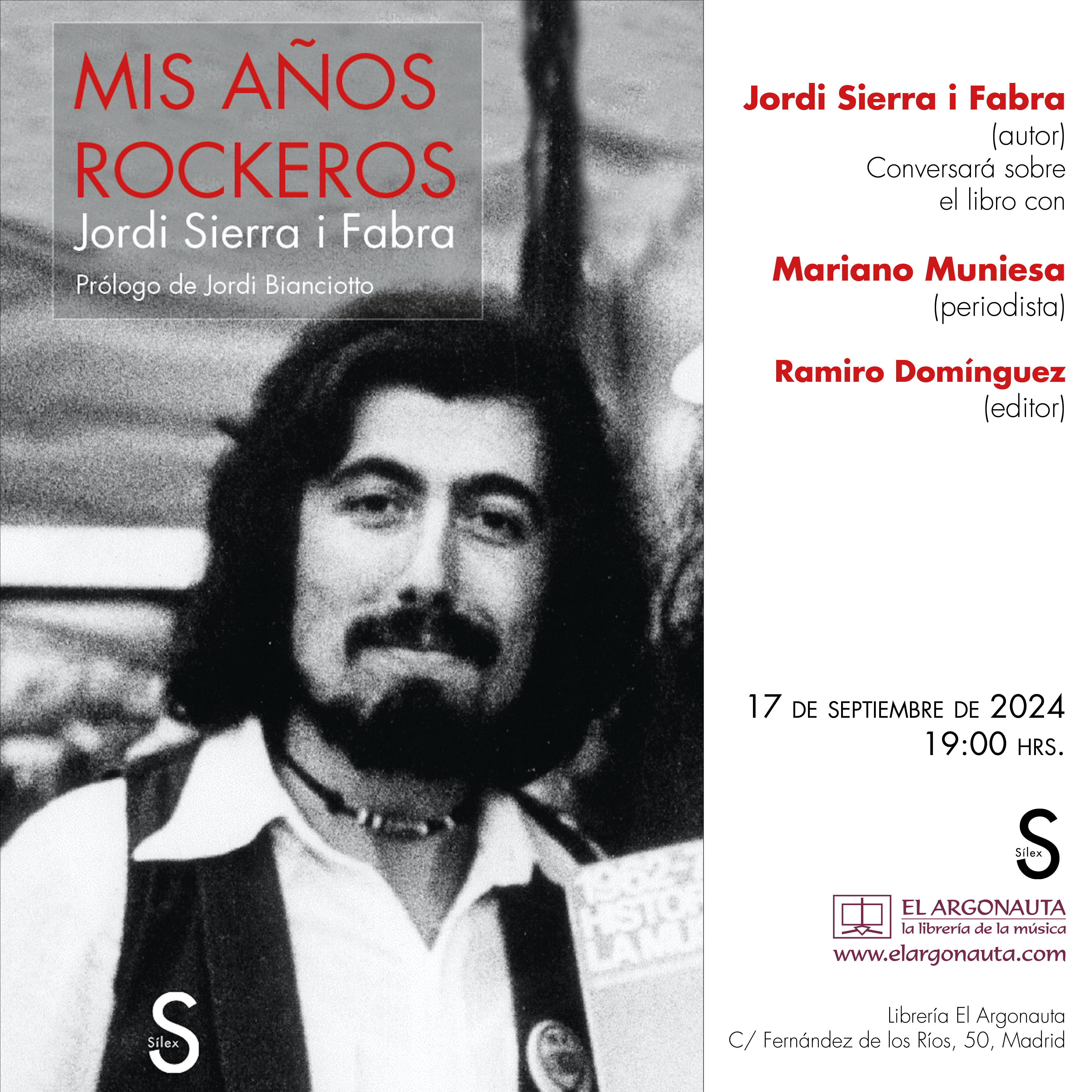 Presentación del libro 'Mis años rockeros'