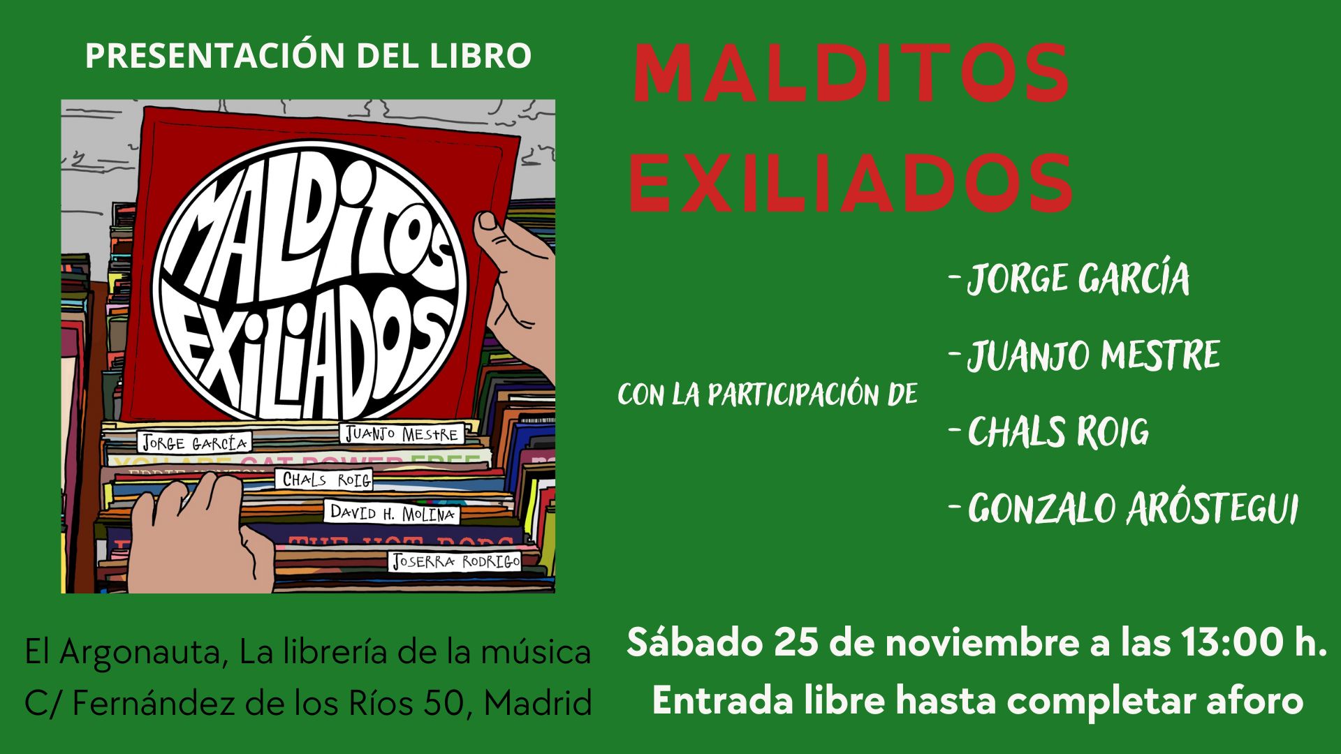 Presentación del libro 'Malditos exiliados'