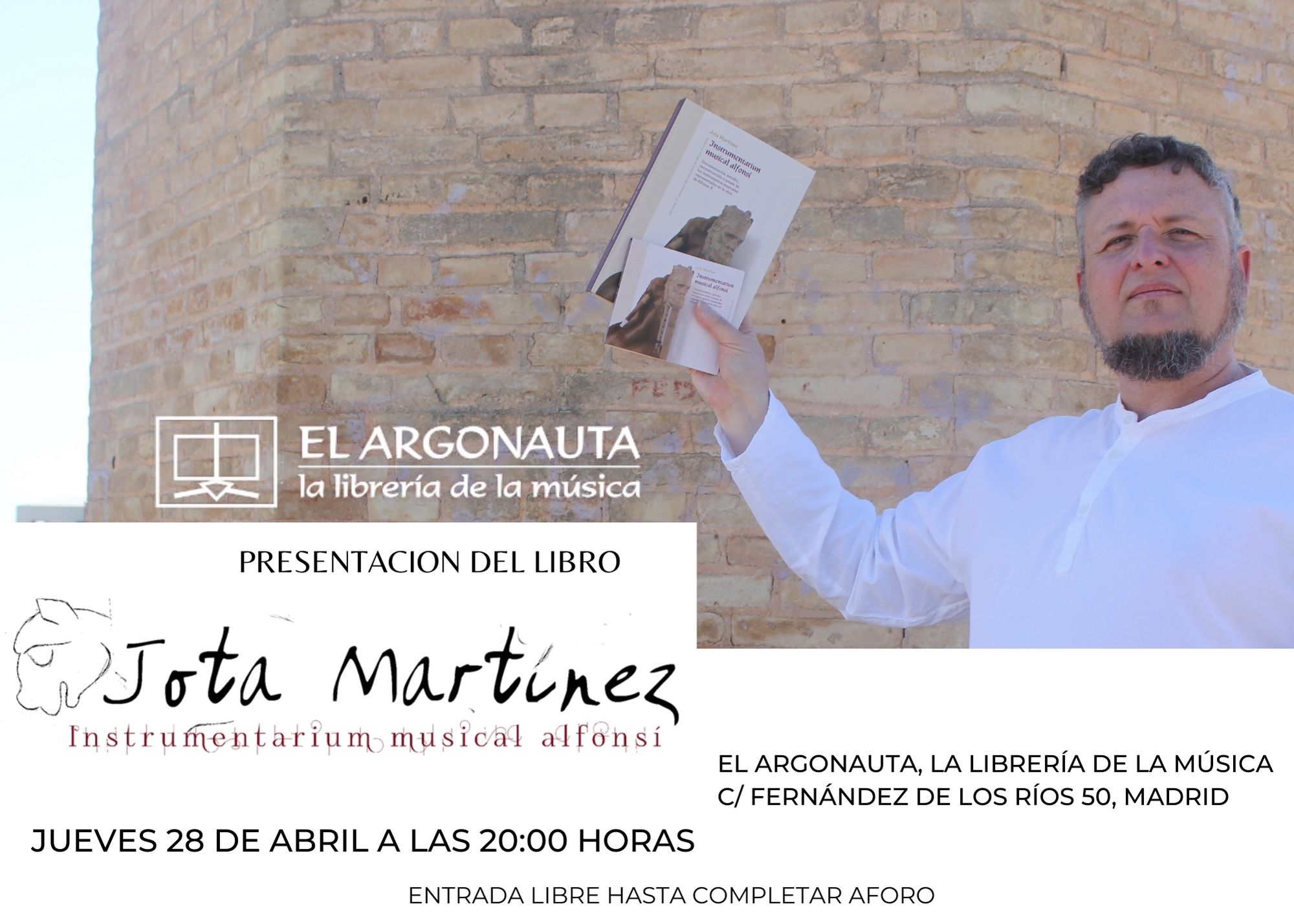 PRESENTACIÓN DEL LIBRO 'INSTRUMENTARIUM MUSICAL ALFONSÍ', DE JOTA MARTÍNEZ