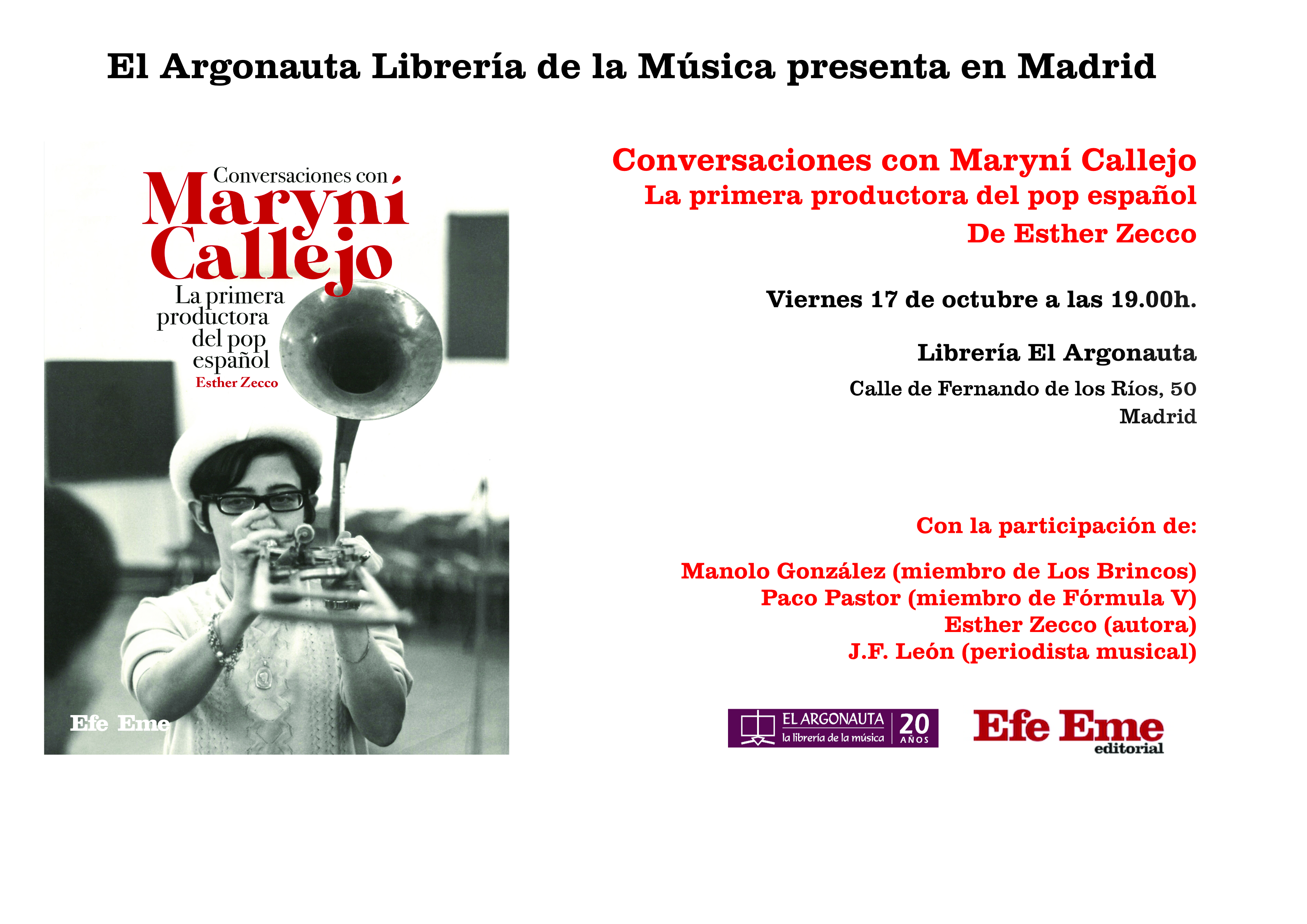 Presentación del libro 'Conversaciones con Maryní Callejo'