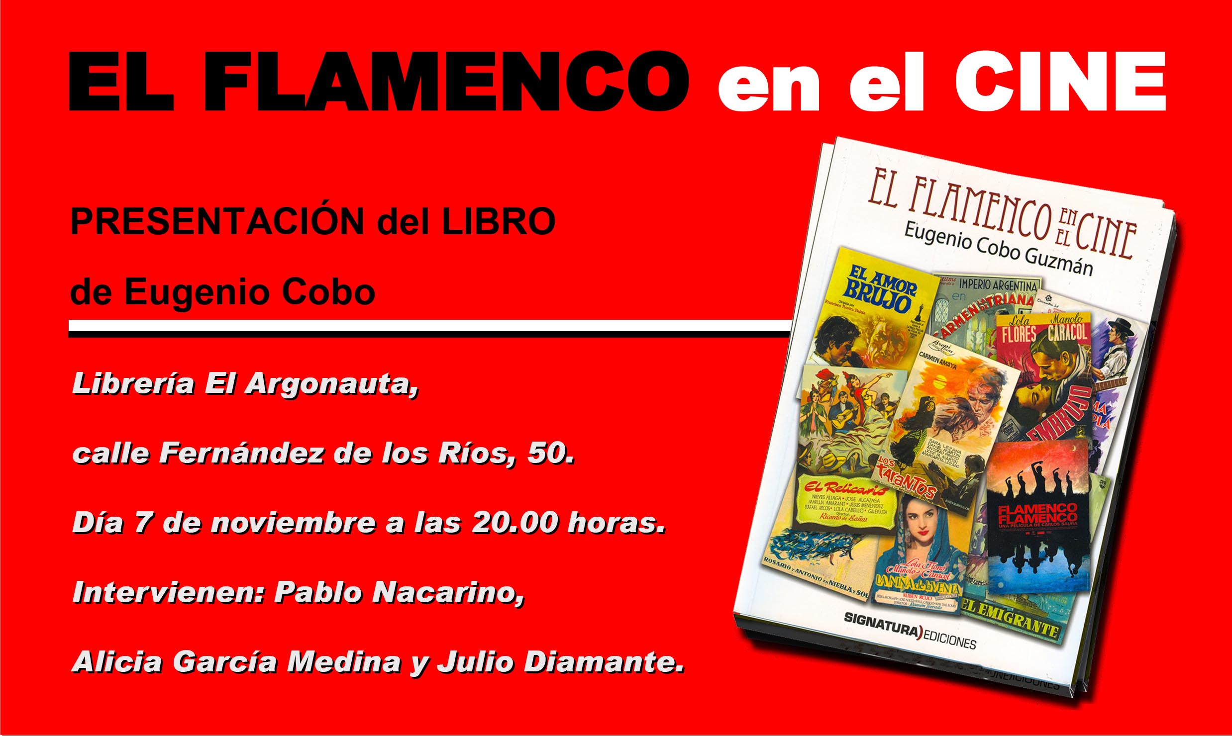 Presentación del libro "El flamenco en el cine" de Eugenio Cobo