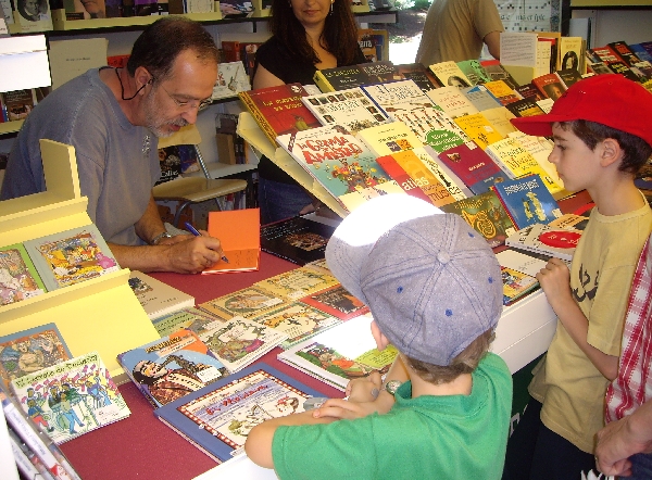 Fernando Palacios en la caseta de El Argonauta