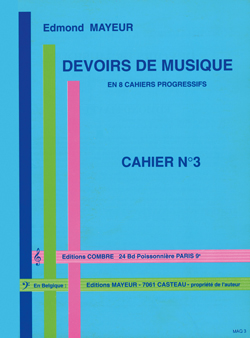 Devoirs de musique cahier 3