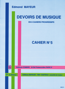Devoirs de musique cahier 5