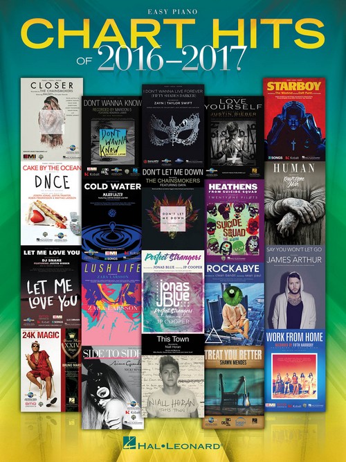 Chart Hits of 2016-2017: Easy Piano Songbook