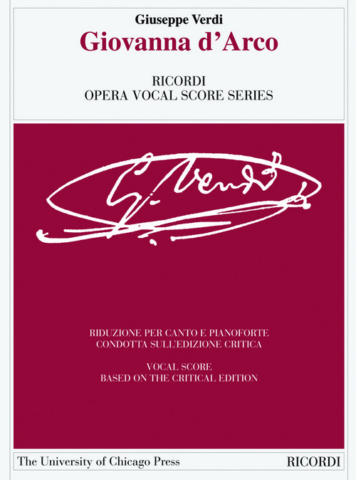 Giovanna d'Arco, Vocal and Piano Reduction. 9788875928841