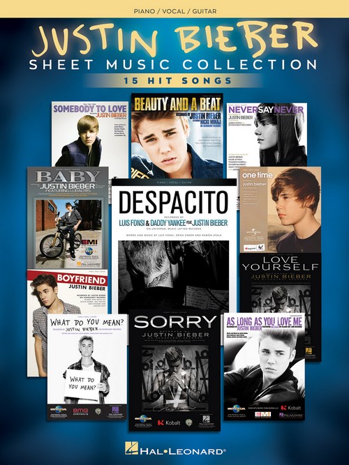 Justin Bieber - Sheet Music Collection: 15 Hit Songs, Piano, Vocal and Guitar