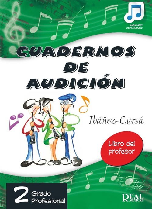 Cuadernos de audición: grado profesional, 2. Libro del profesor (+audio online)