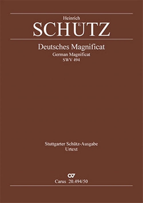 Deutsches Magnificat: SWV 494, Mixed Choir and Basso Continuo. 9790007187910 Deutsches Magnificat: SWV 494, Mixed Choir and Basso Continuo. 9790007187910