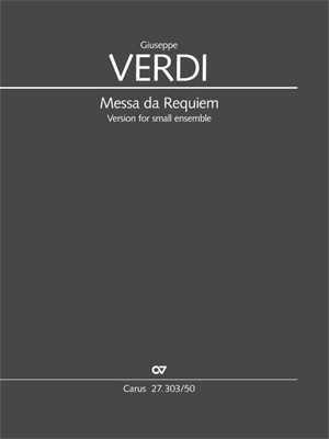 Messa da Requiem: Fassung für kleines Ensemble, Solo SMsTB, SATB and Orchestra, Score