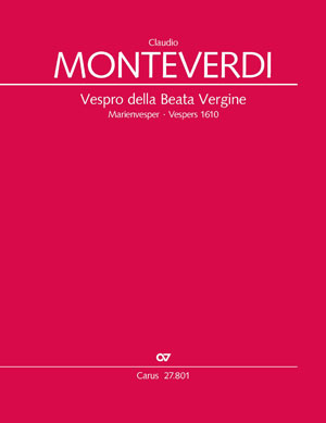 Vespro della Beata Vergine: Marienvesper, Mixed Choir and Orchestra, Score