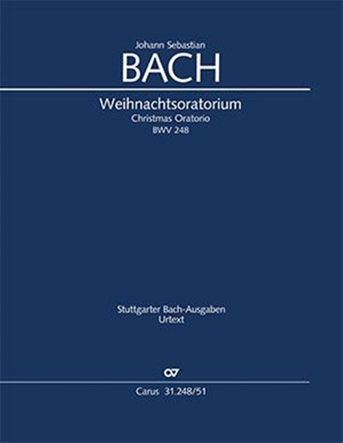 Christmas Oratorio, BWV 248, Soli (SSATB), Mixed Choir and Orchestra, Score. 9790007296506 Christmas Oratorio, BWV 248, Soli (SSATB), Mixed Choir and Orchestra, Score. 9790007296506