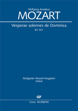 Vesperae solennes de dominica, Soli SATB, Mixed Choir and Orchestra, Vocal Score