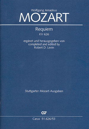 Requiem KV 626: ergänzt von Robert D. Levin, SATB and Accompaniment