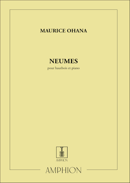 Neumes, pour hautbois et piano