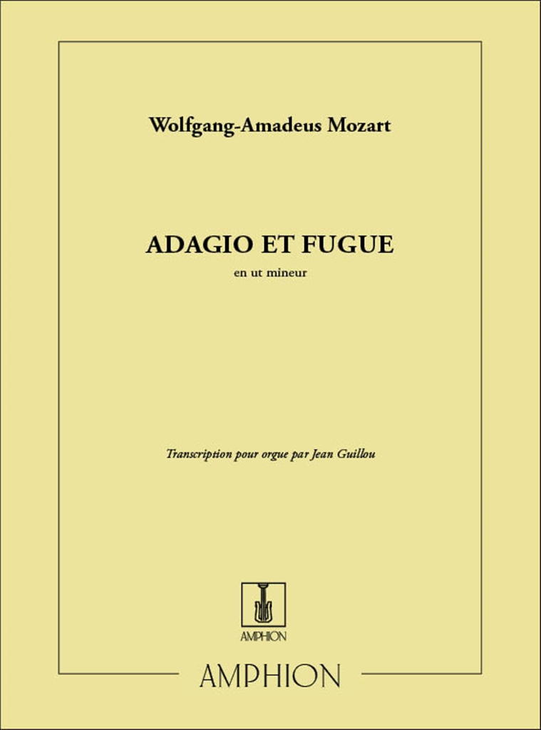 Adagio et fugue, en Ut mineur, pour orgue ou harmonium